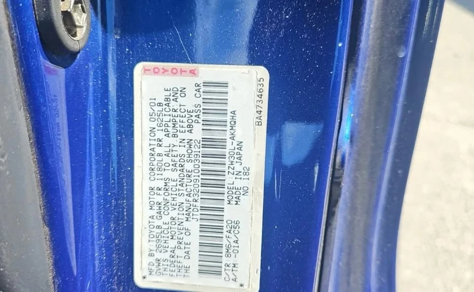 2001 Toyota MR2 Spyder/MR-S - Image 11 of 17