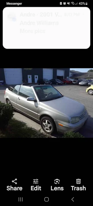 2001 Volkswagen Golf Cabrio Mk3 - Image 5 of 12