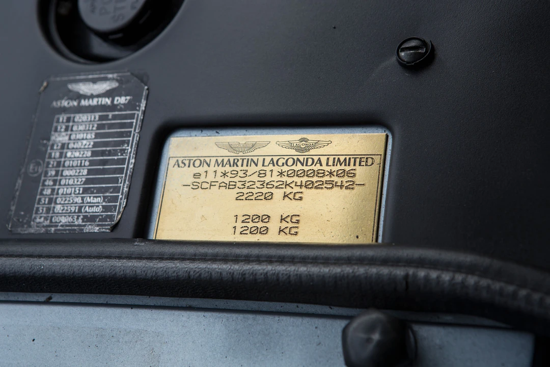 2002 Aston Martin DB7 Vantage - Image 6 of 19
