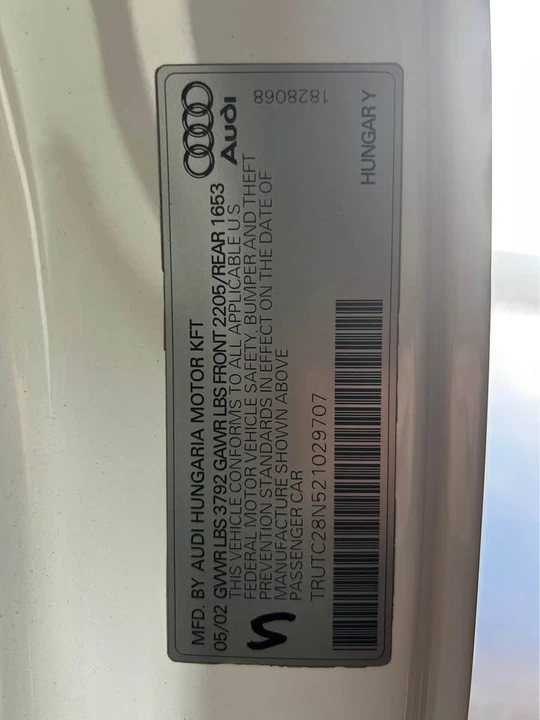 2002 Audi TT Mk1 - Image 18 of 19