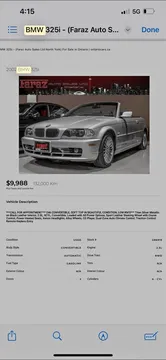 2002 BMW 3 Series Convertible