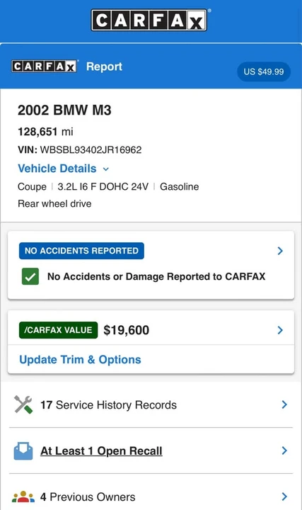 2002 BMW E46 M3 - Image 10 of 10