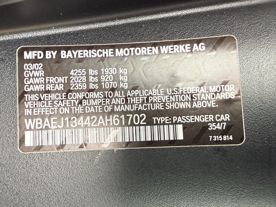 2002 BMW Z8 - Image 8 of 8