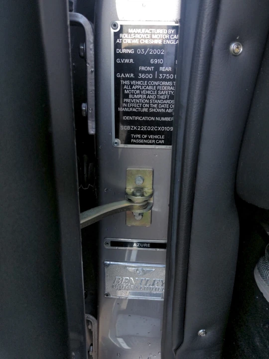 2002 Bentley Azure 1st Gen - Image 12 of 12