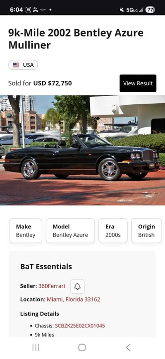 2002 Bentley Azure 1st Gen - Image 19 of 20