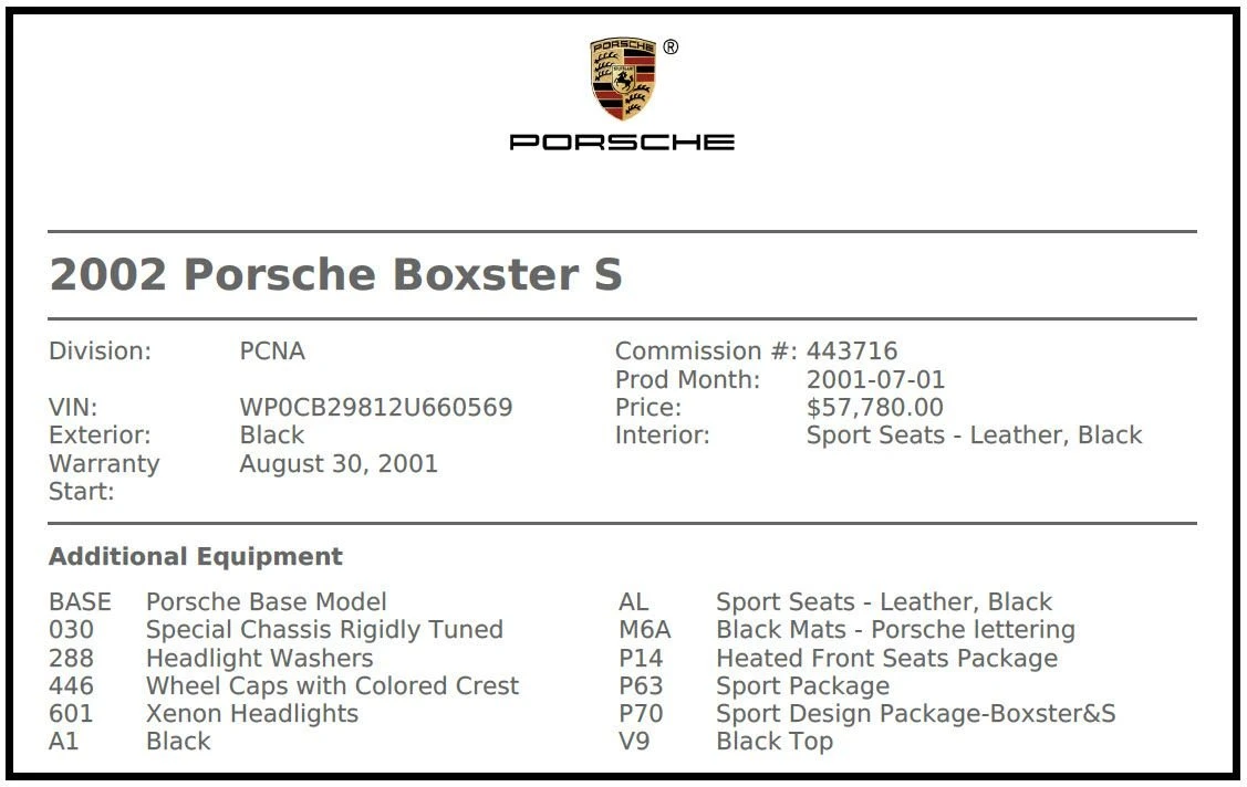 2002 Porsche 986 Boxster S - Image 5 of 8