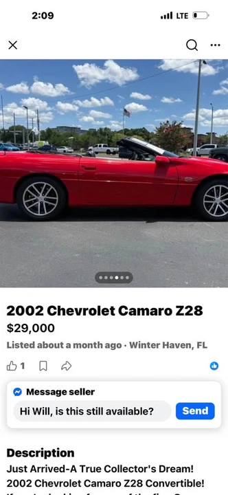2002 Chevrolet Camaro SS 4th Gen - Image 17 of 19
