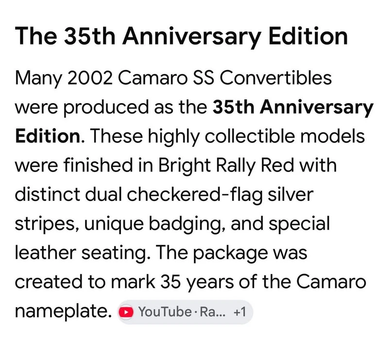 2002 Chevrolet Camaro SS 4th Gen - Image 15 of 15