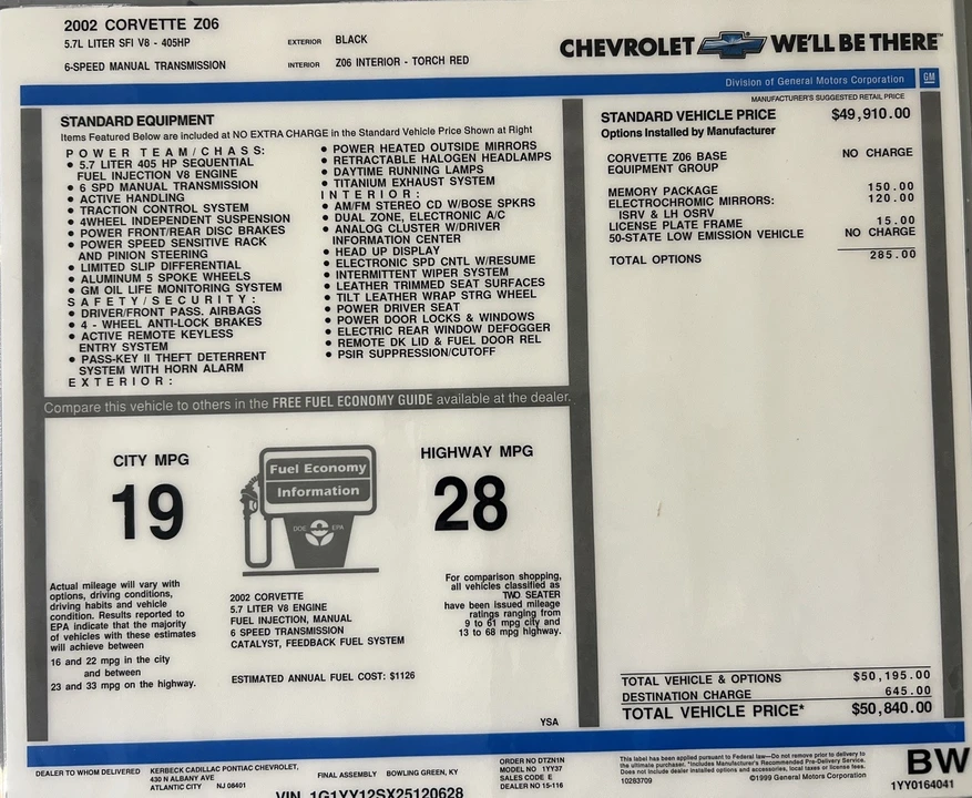 2002 Chevrolet Corvette C5 Z06 - Image 14 of 18