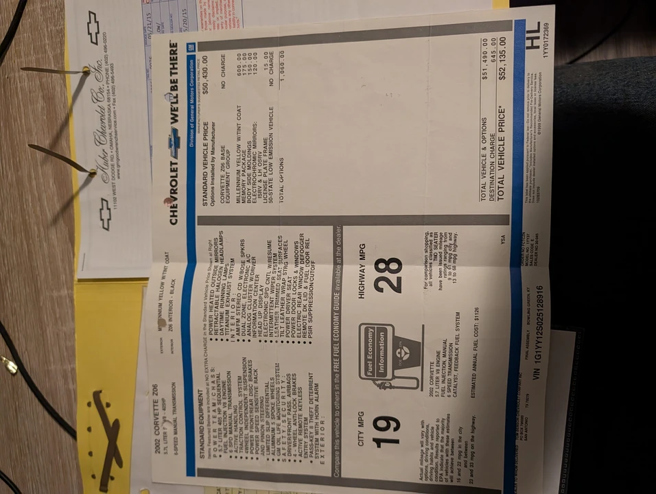 2002 Chevrolet Corvette C5 Z06 - Image 20 of 21