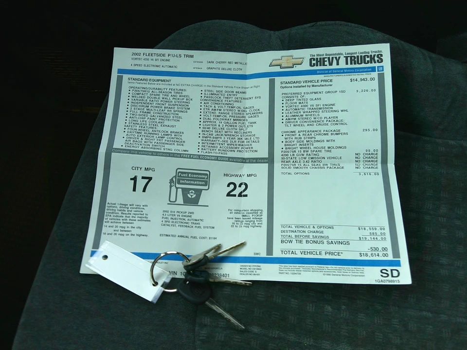 2002 Chevrolet S-10 - Image 21 of 23