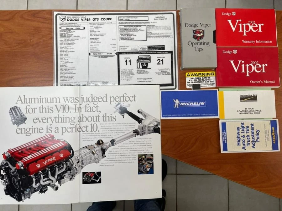 2002 Dodge Viper GTS 2nd Gen - Image 21 of 22