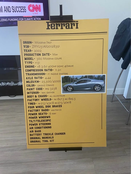2002 Ferrari 360 Modena - Image 5 of 20