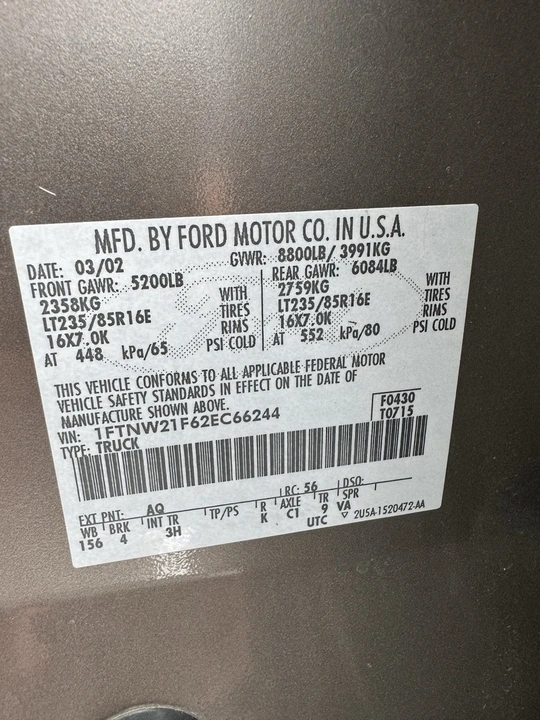 2002 Ford Super Duty 1st Gen - Image 13 of 13