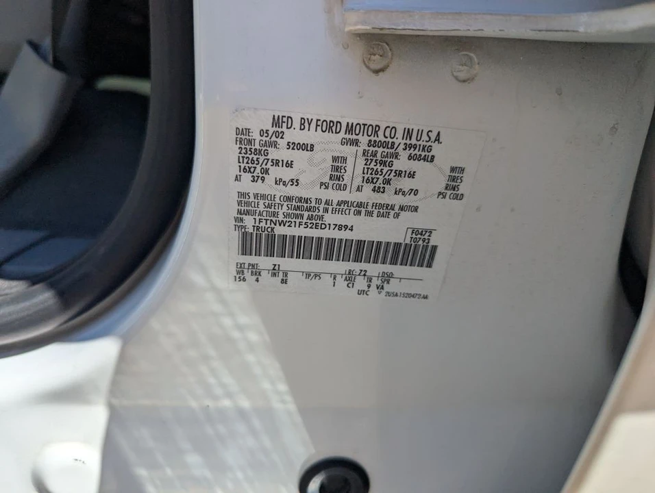 2002 Ford Super Duty 1st Gen - Image 16 of 16