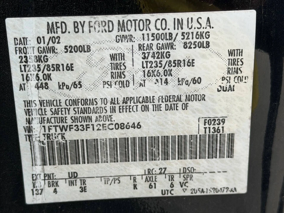 2002 Ford Super Duty 1st Gen - Image 7 of 9