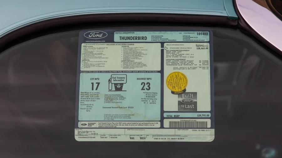 2002 Ford Thunderbird 11th Gen - Image 14 of 20