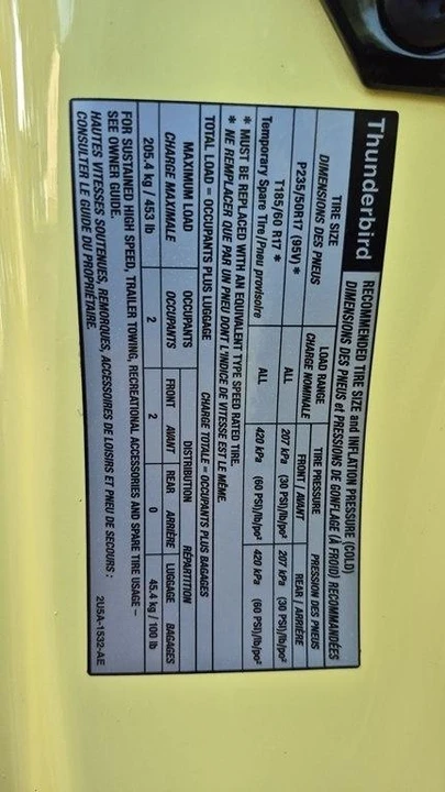 2002 Ford Thunderbird 11th Gen - Image 30 of 31
