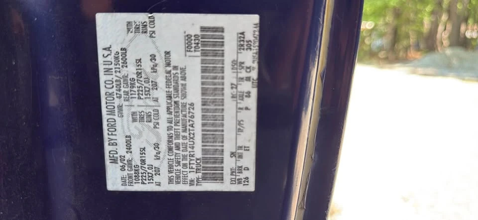2002 Ford Ranger 3rd Gen - Image 12 of 12