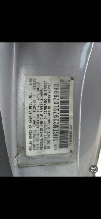 2002 Honda Civic 7th Gen - Image 7 of 9