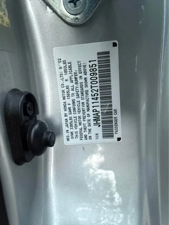 2002 Honda AP1 S2000 - Image 8 of 14