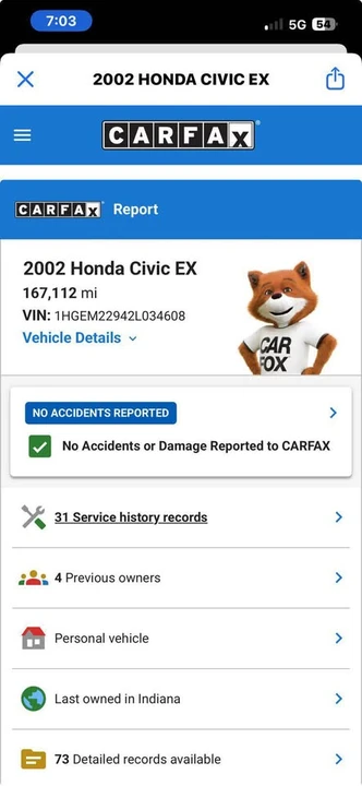 2002 Honda Civic 7th Gen - Image 8 of 8