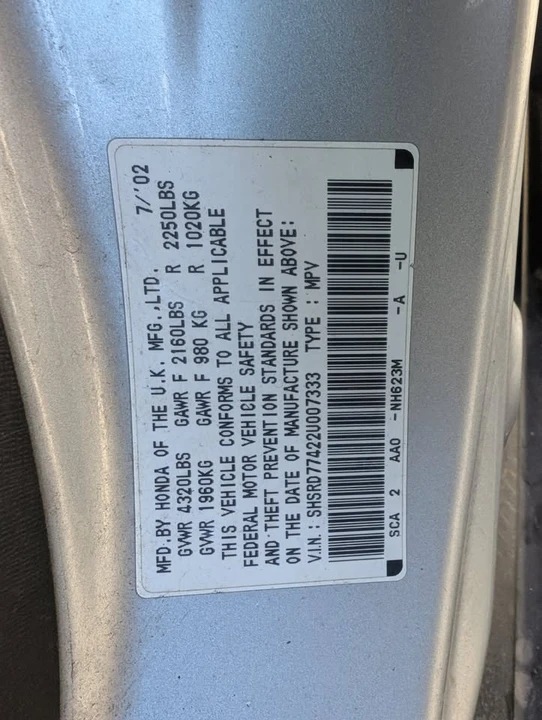 2002 Honda CR-V 2nd Gen - Image 17 of 18