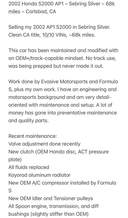 2002 Honda AP1 S2000 - Image 19 of 20