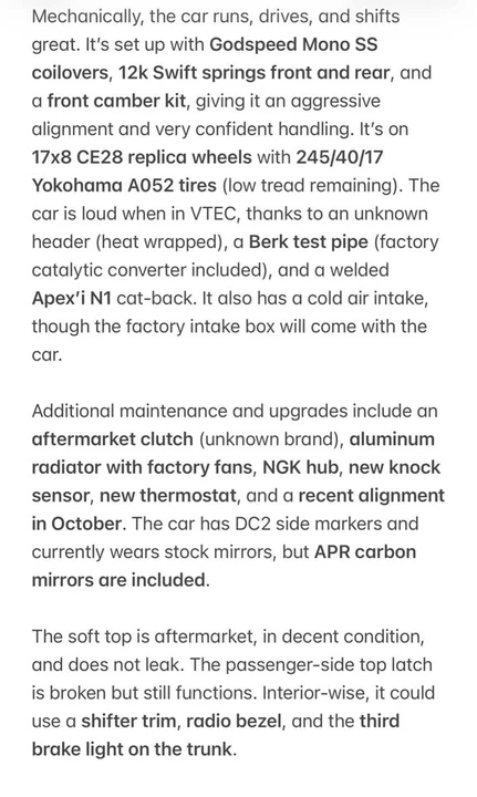 2002 Honda AP1 S2000 - Image 12 of 20
