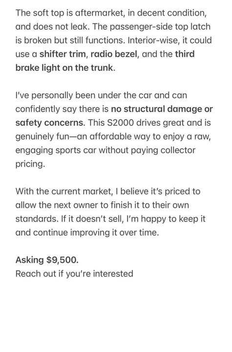 2002 Honda AP1 S2000 - Image 11 of 20