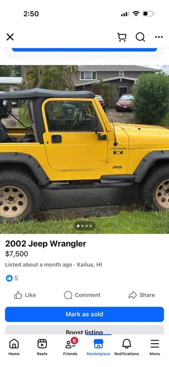 2002 Jeep TJ Wrangler - Image 3 of 5