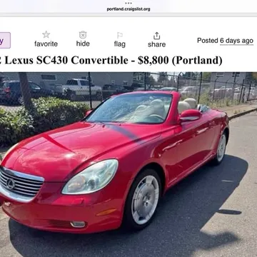 2002 Lexus SC430