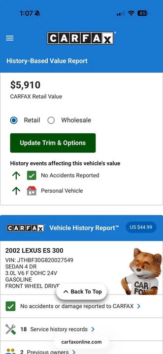 2002 Lexus ES 4th Gen - Image 13 of 14