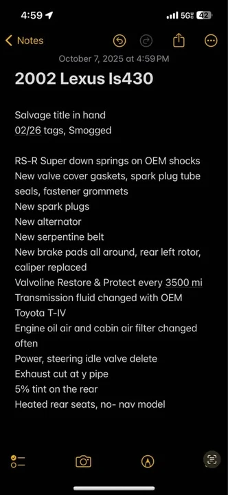 2002 Lexus LS 3rd Gen - Image 4 of 4