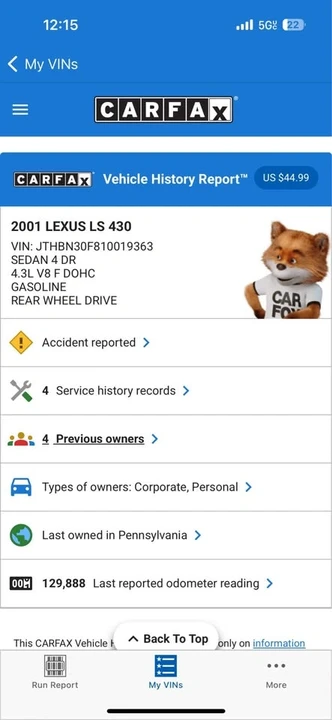 2002 Lexus LS 3rd Gen - Image 9 of 10