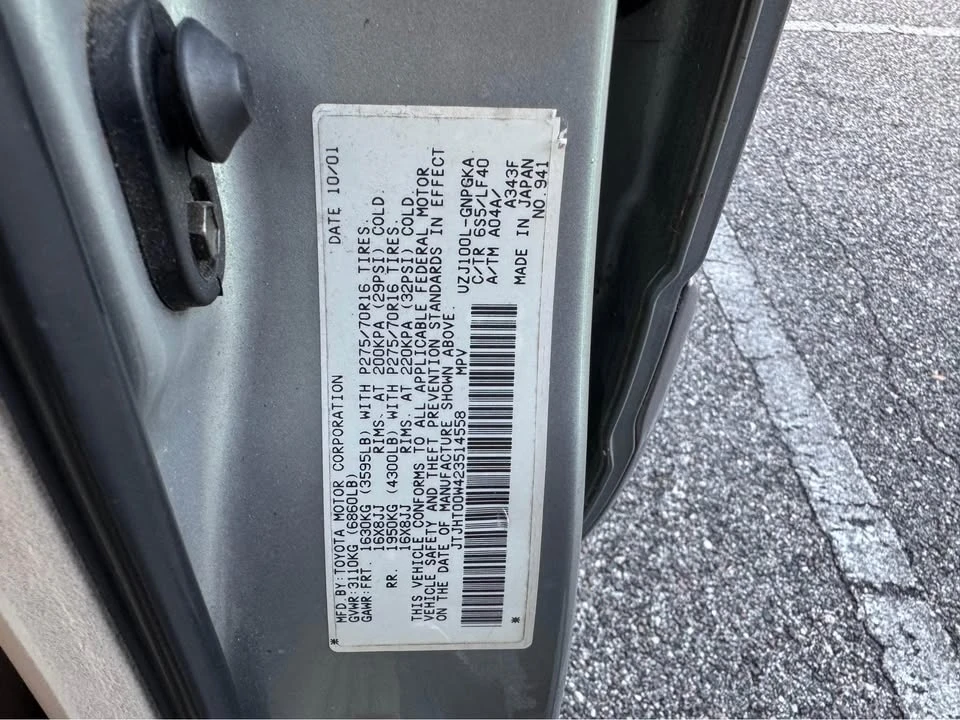 2002 Lexus LX 2nd Gen - Image 20 of 20