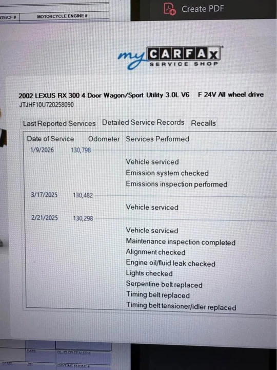 2002 Lexus RX 1st Gen - Image 17 of 20