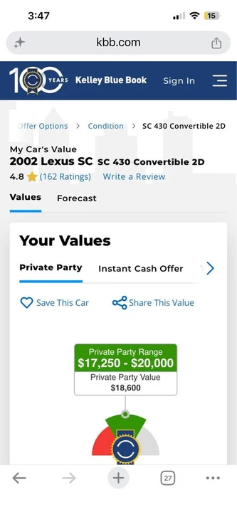2002 Lexus SC430 - Image 12 of 12