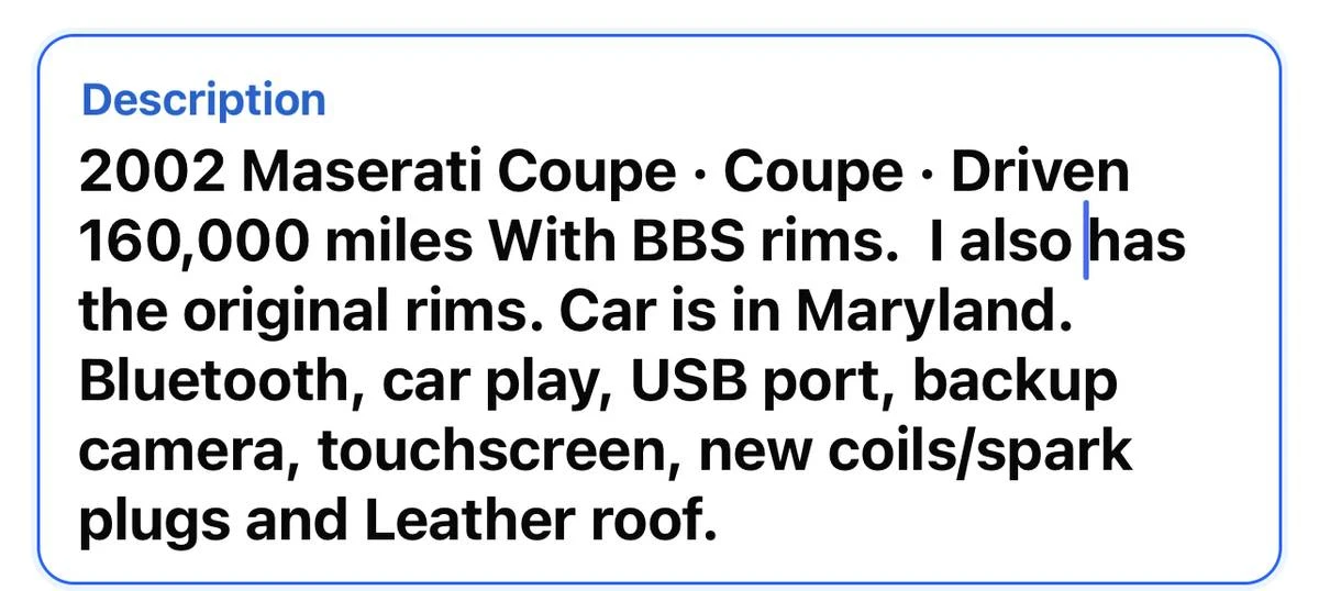 2002 Maserati Coupe - Image 11 of 12