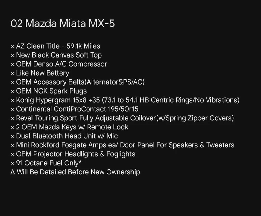 2002 Mazda NB MX-5 Miata - Image 12 of 13
