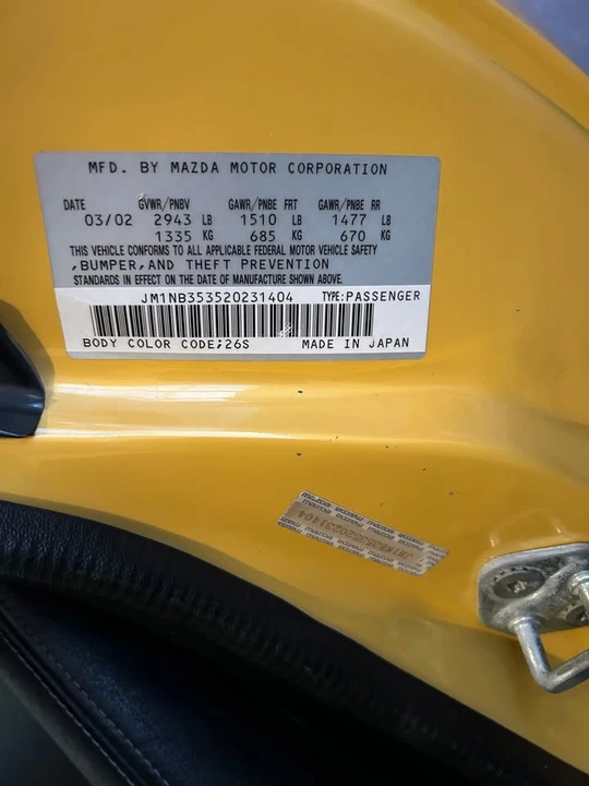 2002 Mazda NB MX-5 Miata - Image 20 of 20