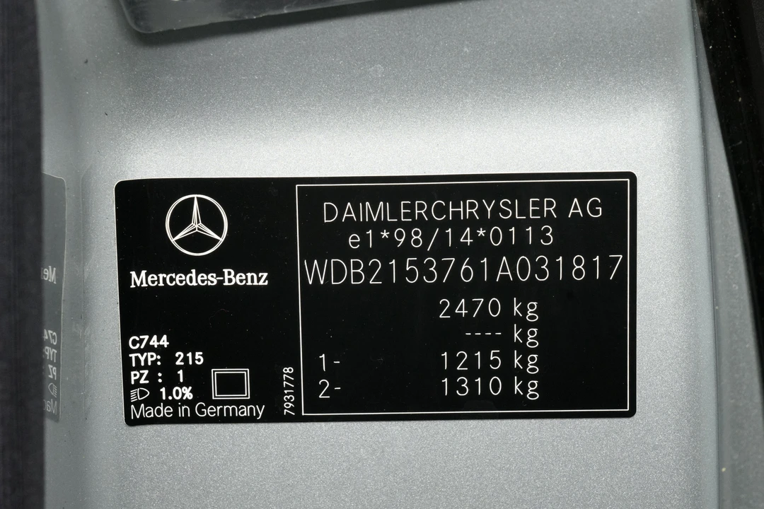 2002 Mercedes-Benz C215 CL-Class - Image 29 of 31