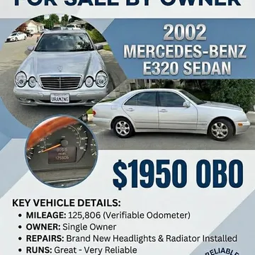 2002 Mercedes-Benz E-Class E 320 Coupe 2D