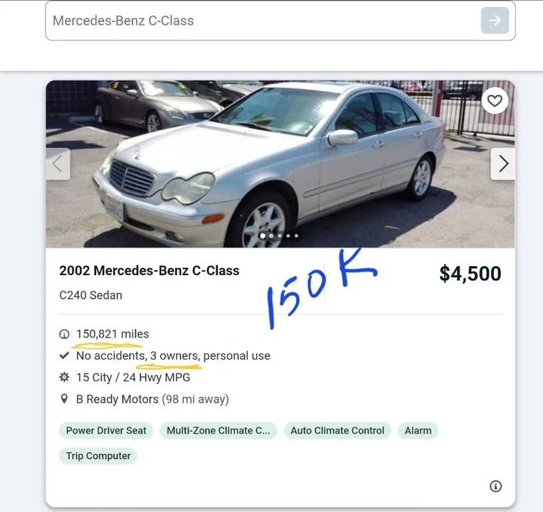 2002 Mercedes-Benz W203 C-Class - Image 15 of 18