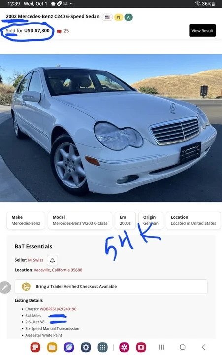 2002 Mercedes-Benz W203 C-Class - Image 16 of 18