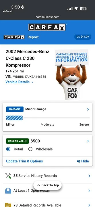 2002 Mercedes-Benz W203 C-Class - Image 2 of 8