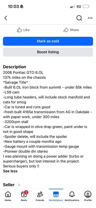 2002 Pontiac GTO - Image 6 of 7