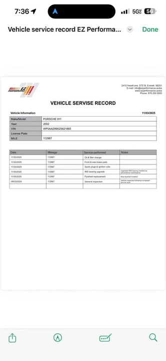 2002 Porsche 996 Carrera - Image 20 of 21