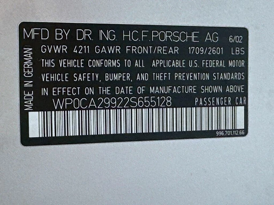 2002 Porsche 996 Carrera - Image 17 of 25