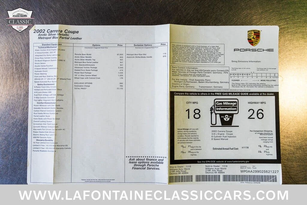 2002 Porsche 996 Carrera - Image 6 of 31